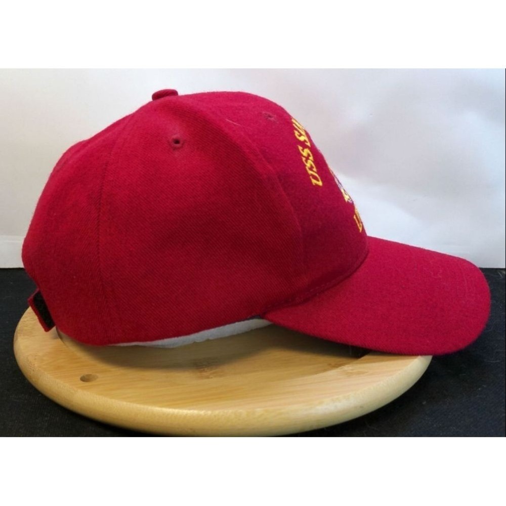 USS San Antonio Baseball Cap The Corps Red Adjustable Cotton USA Made - Picture 4 of 5